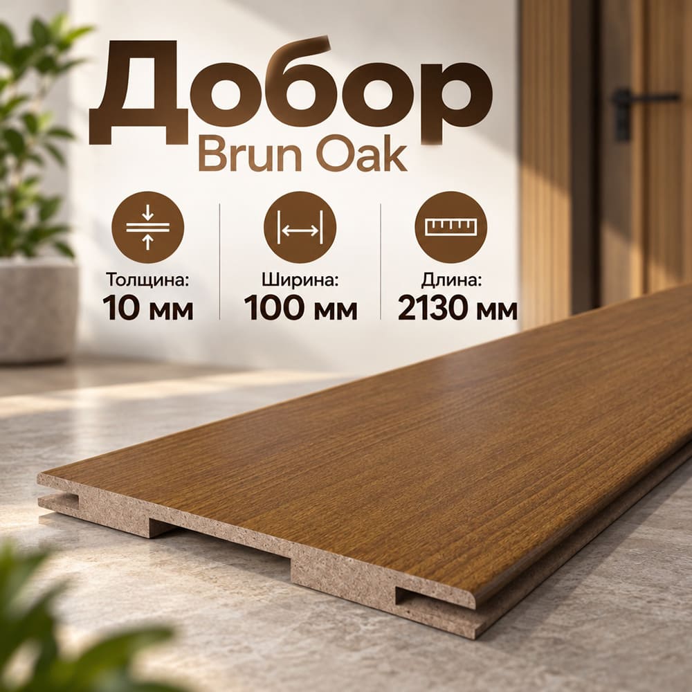 Добор Brun Oak 100х10х2130 Atum/Techno, тел.