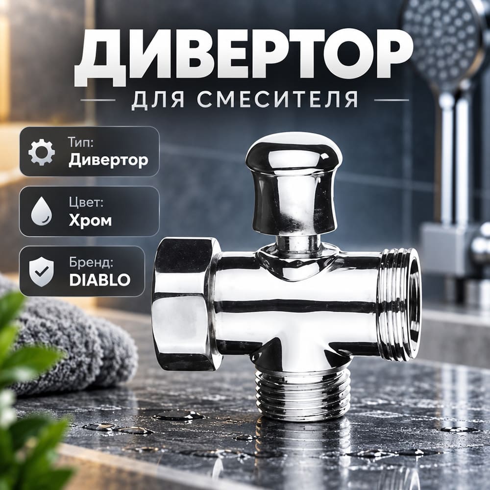 Дивертор для смесителя DIABLO, 1/100
