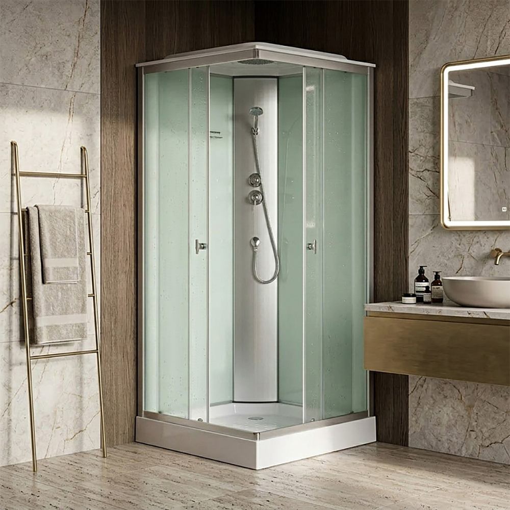 Душевая кабина 90*90*215см CS-6491F/CS-8072, кавдратная, низ. поддон 13см, 1/1