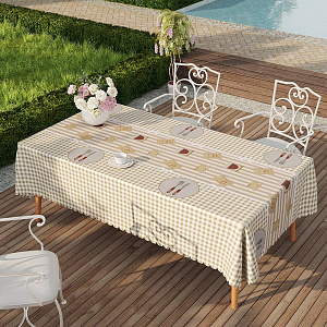 Клеенка TM HOZBAT DEKORAMA, DEKOR-LUX, на нетканной основе 1.4 * 20м GX-146A