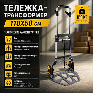 Тележка-трансформер 110х50см, 1/4