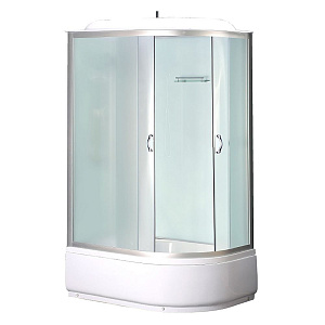 Душевая кабина 120*80*215см CS-66120L F, выс. поддон 40см, бел. стекло1/1