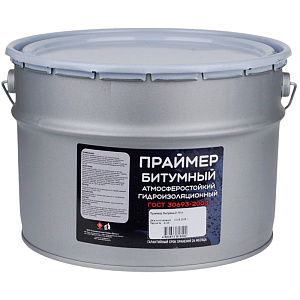 Праймер битумный, ДЕОЛЬ, 10л гидроизолирующий, 1/1