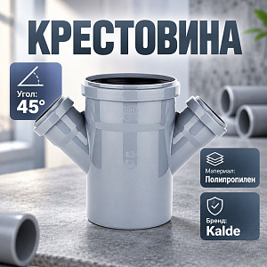 Крестовина одноплоскостная 110х50х50 45° Kalde, 1/