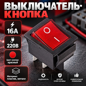 Выключатель-кнопка большой, 10/