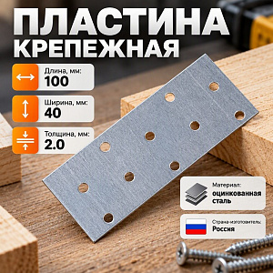 Пластина соединительная PS-40х100, 100/100