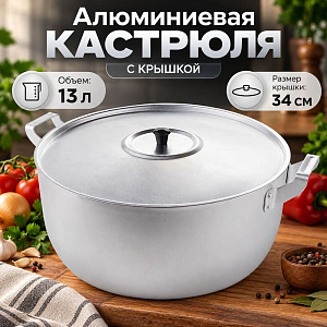 Кастрюля 13,0 л, МШ-019, Демидово, 1/4