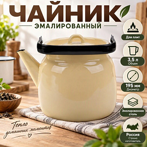 Чайник 3,5л эмалир. С-2713/Км, Лысьва