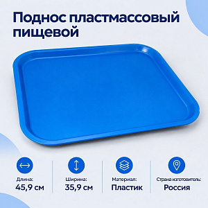Поднос пластм пищевой 35,9х45,9см большой, ОНЕСТ, 1/25